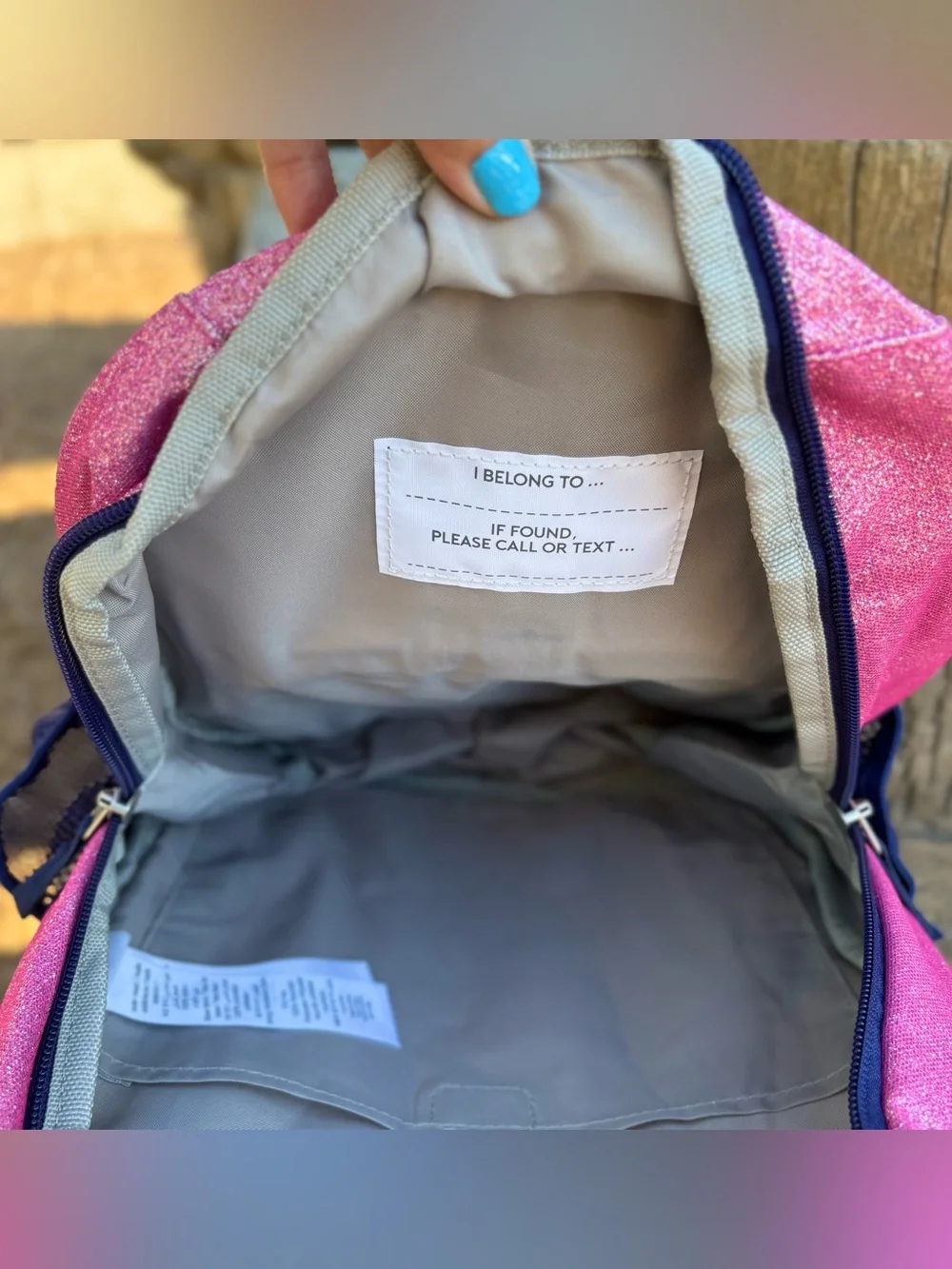 New Pottery Barn Kids Rainbow Ombre Glitter Mackenzie Backpack Size Small